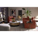 Zelda 43.5 X 15.25 inch White / Black / Antique Brass Coffee Table